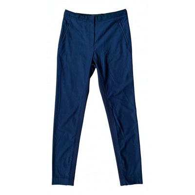 Pre-owned By Malene Birger Trousers In Blue