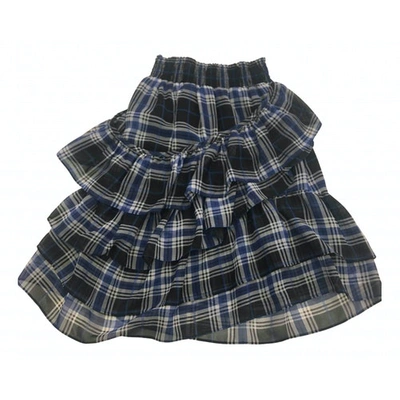 Pre-owned Maje Mini Skirt In Blue