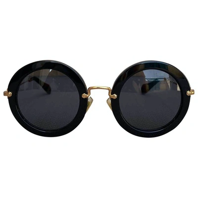 Pre-owned Miu Miu Black Sunglasses