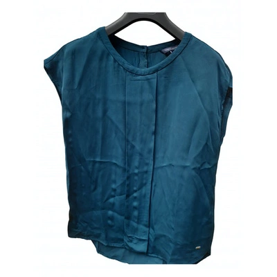 Pre-owned Tommy Hilfiger Green Viscose Top