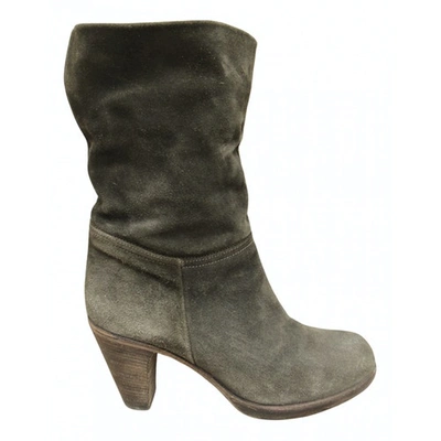 Pre-owned Fiorentini + Baker Ankle Boots In Khaki
