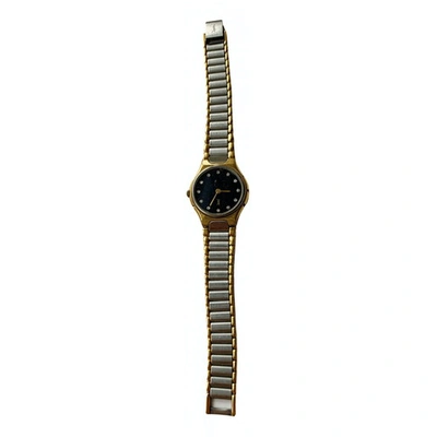 Pre-owned Saint Laurent Gold Gold Plated Watch
