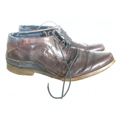 Pre-owned Bugatti Leather Lace Ups In Brown