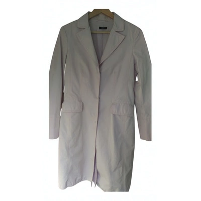 Pre-owned Hugo Boss Pink Cotton Trench Coat