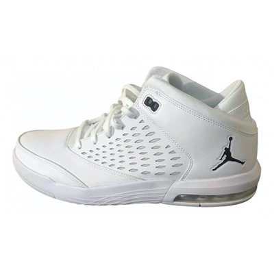 Pre-owned Jordan White Leather Trainers