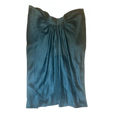 Pre-owned Amanda Wakeley Green Silk Dress