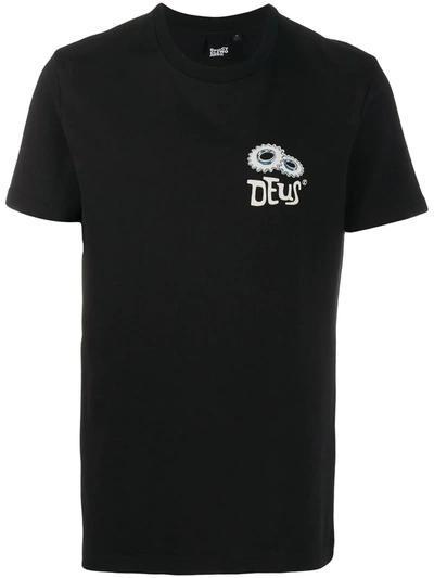 Deus Ex Machina Short Sleeve Logo Print T-shirt In Black