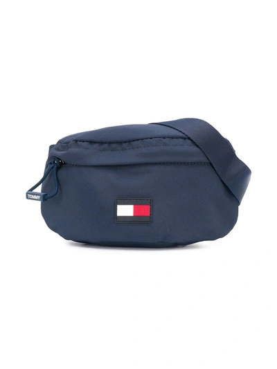 Tommy Hilfiger Junior Kids' Embroidered Logo Belt Bag In Blue
