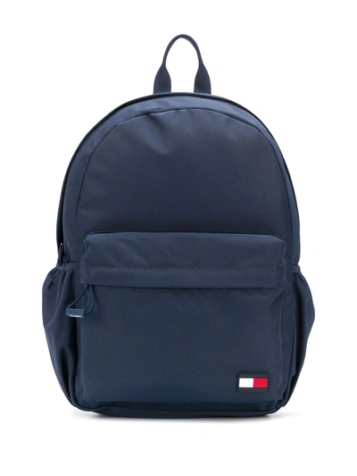 Tommy Hilfiger Junior Kids' Embroidered Logo Backpack In Blue