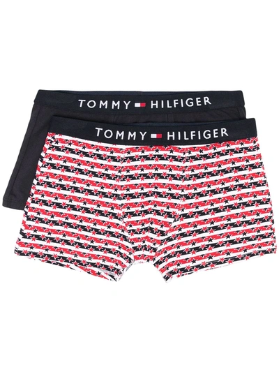 Tommy Hilfiger Junior Kids' Three Piece Boxer Set In Blue