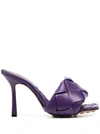 Bottega Veneta Bv Lido 95mm Sandals In Purple