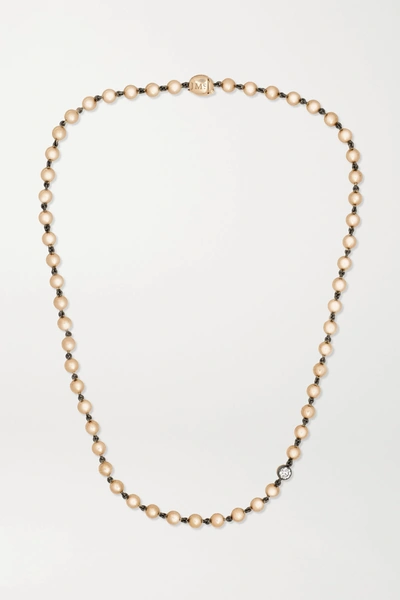 Jessica Mccormack Ball N Chain 18-karat Rose Gold Diamond Necklace