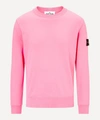 Stone Island Brushed Cotton Sweatshirt In Ciclamino