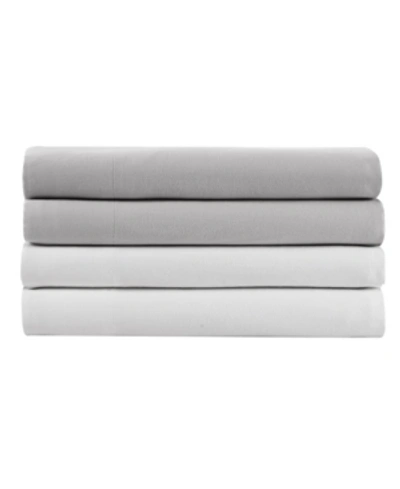 Kenneth Cole New York Solid Cotton Blend Queen Sheet Set Bedding In White