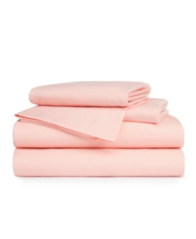 Betsey Johnson Solid Bonus Sheet Set, Twin Xl Bedding In Pink