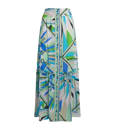 Emilio Pucci Geometric Print Wide-leg Trousers