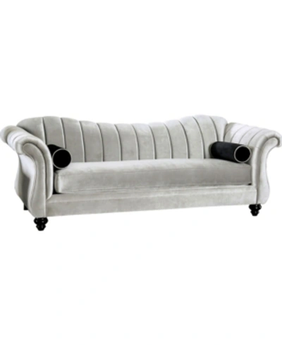 Furniture Of America Avanetti Upholstered Sofa In Gray