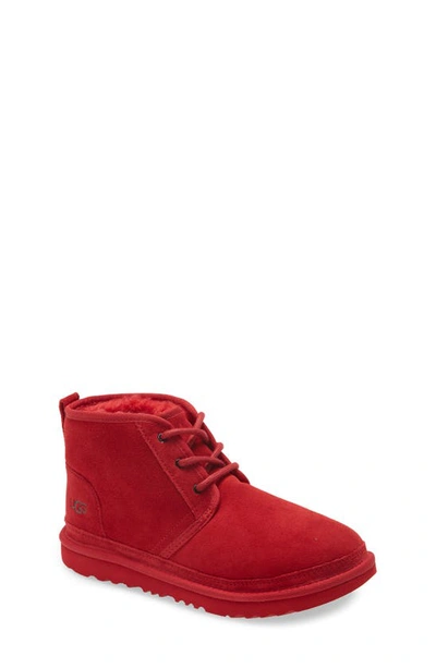Ugg Kids' Neumel Ii Water Resistant Chukka Boot In Red/red