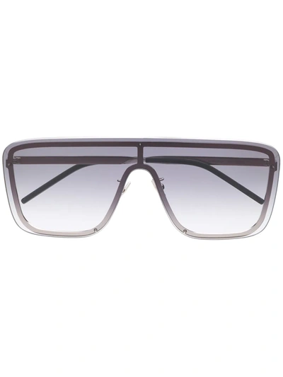 Saint Laurent Sl364 Mask-frame Sunglasses In Black