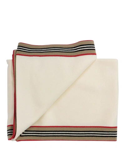 Burberry Kids' Kimmy Blanket In Cream Colour