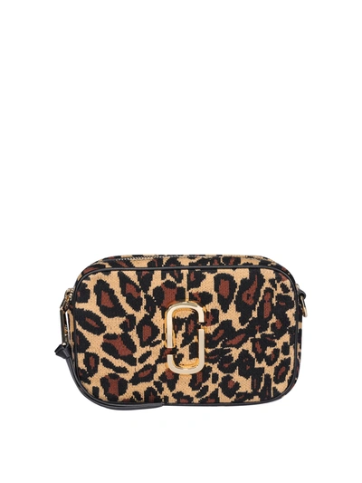 Marc Jacobs The Softshot 21 Leopard Cross Body Bag In Brown In Light Brown