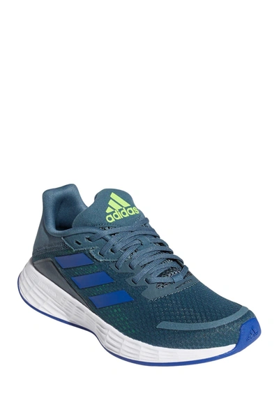 Adidas Originals Adidas Big Kids' Duramo Sl Running Shoes In Legacy Blue/royal Blue/signal Green