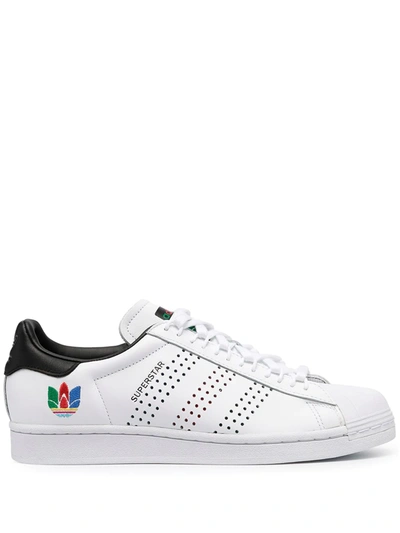 Adidas Originals Superstar Sneakers In White,multi