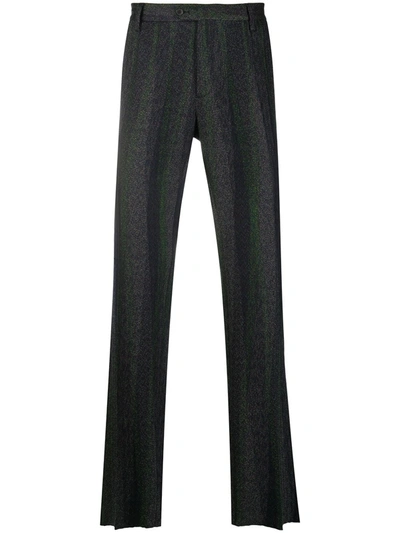 Missoni Striped Suit Trousers In Green