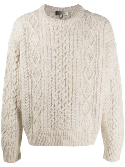 Isabel Marant Cable-knit Wool Jumper In White