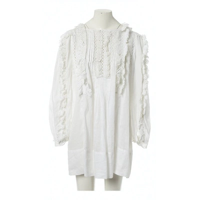 Pre-owned Isabel Marant White Cotton Dress