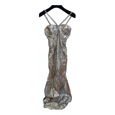 Pre-owned Naeem Khan Silver Dress