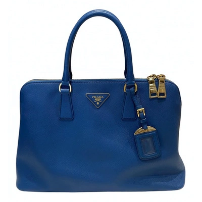 Pre-owned Prada Blue Leather Handbag