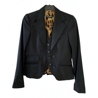 Pre-owned Dolce & Gabbana Black Cotton Jacket