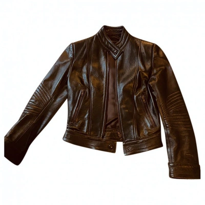 Pre-owned Jitrois Brown Leather Leather Jacket