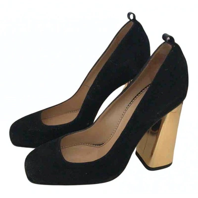 Pre-owned Dsquared2 Black Suede Heels