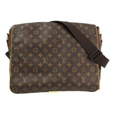 Pre-owned Louis Vuitton Abbesses Messenger Brown Cloth Bag
