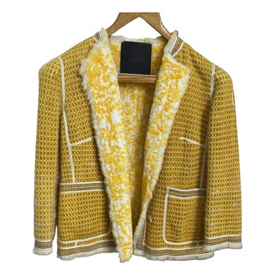 Pre-owned Fendi Jacket In Yellow