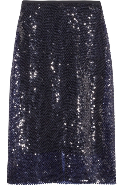 Dion Lee Sequined Knitted Midi Skirt | ModeSens