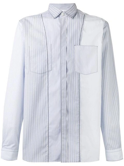 Lanvin Pinstripe Seam Pattern Shirt