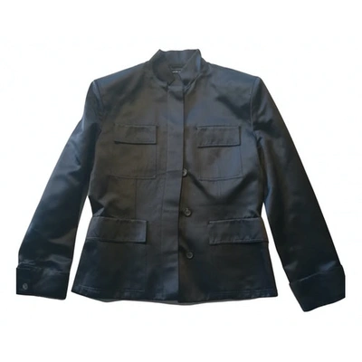 Pre-owned Gucci Silk Short Waistcoat In Black