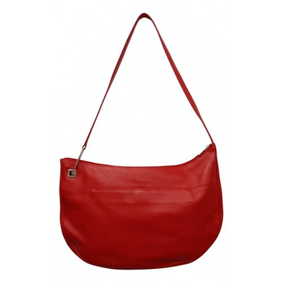 Pre-owned Nina Ricci Leather Handbag In Red
