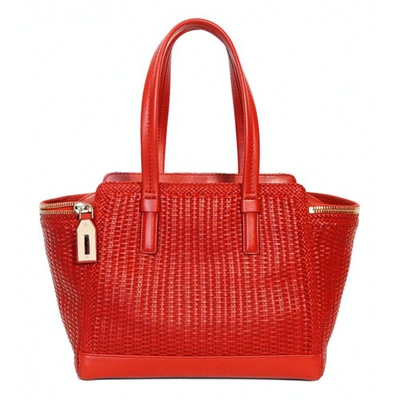 Pre-owned Ferragamo Red Leather Handbag