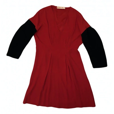 Pre-owned Marni Mini Dress In Red