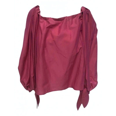 Pre-owned Saint Laurent Silk Blouse In Pink