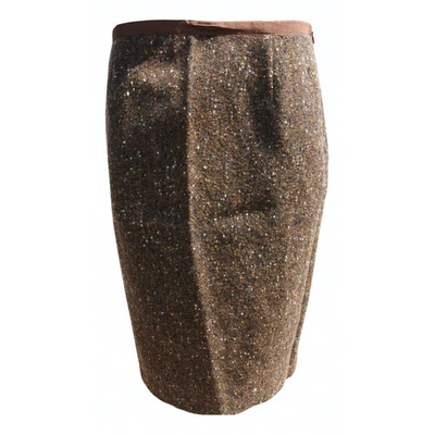 Pre-owned Blumarine Wool Mid-length Skirt In Multicolour