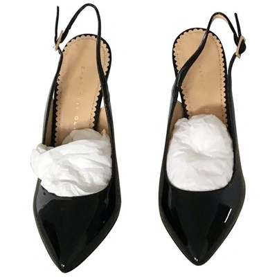 Pre-owned Charlotte Olympia Patent Leather Heels In Black