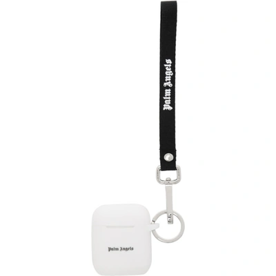 Palm Angels Logo-print Airpods Case In White