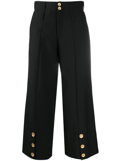 Ports 1961 Button-detail Trousers In Black