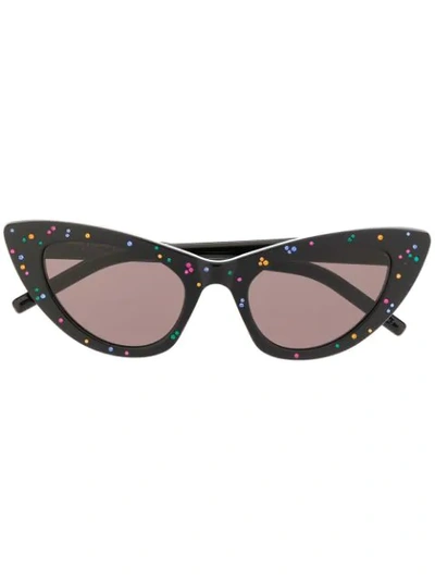 Saint Laurent Lily Cat-eye Sunglasses In Black