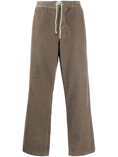 Société Anonyme Corduroy Loose Fit Trousers In Brown